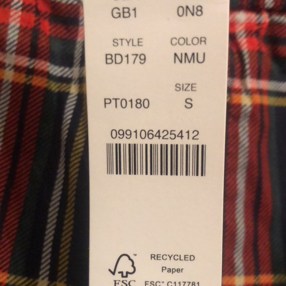 J Crew Cotton Poplin Sleep Shorts in Stewart Plaid S - Picture 7 of 7